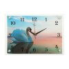 Часы настенные, серия: Животный мир, Лебедь на пруду, 25х35  см, микс фото 2