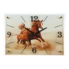 Часы настенные, серия: Животный мир, Лошадь с жеребёнком, 40х56 см фото 1