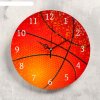 Часы настенные Баскетбольный мяч,  d-23.5.. плавный ход фото 1