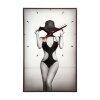 Часы настенные, серия: Люди, Девушка в шляпе, 37х60 см фото 2