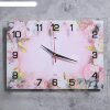 Часы настенные Розовые цветы 25х35 см, АА, плавный ход фото 1