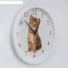 Часы настенные, серия: Животный мир, Котенок, плавный ход, d=28 см фото 2