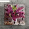 Часы настенные, серия: Цветы, Сирень в белой вазе, 25х25  см, микс фото 1