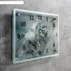 Часы настенные, серия: Животный мир, Серые лошади, 25х35  см, микс фото 2