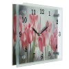 Часы настенные, серия: Цветы, Розовые тюльпаны, микс 20х25 см фото 3