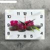 Часы настенные, серия: Цветы, Цветки на камнях, 20х26 см  микс фото 1