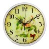Часы настенные круглые Роза и бабочки, 25 см фото 2