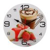Часы настенные круглые Кофе и клубника , 24 см фото 1