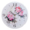 Часы настенные круглые Цветы, 25 см фото 3
