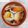 Часы настенные, серия: Кухня, Кофе и макаруны, плавный ход, d=28 см фото 1