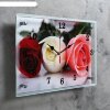 Часы настенные, серия: Цветы, Три розы, 25х35  см, микс фото 4