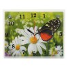 Часы настенные, серия: Цветы, Бабочка на ромашке, 20х25  см, микс фото 1