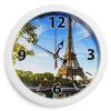 Часы настенные Эйфелева башня, белый обод, 28х28 см фото 2