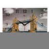 Часы настенные, серия: Город, Тауэрский мост, Красный и Ч/Б, 30х40  см, ми фото 1