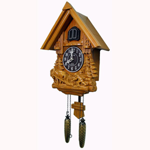 Настенные деревянные часы с кукушкой Sinix 693FARM B_C фото 1