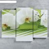 Часы настенные модульные «Белые цветы», 60 x 80 см фото 1