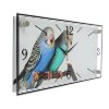 Часы настенные, серия: Животный мир, Парочка попугаев, 19х39 см фото 2