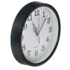 Часы настенные круглые Raul, d=18 см, циферблат белый, рама чёрная, часова фото 2