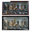 Часы-картина настенные, серия: Город, Ночной Сингапур, 50х100  см, микс фото 2