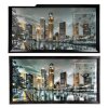 Часы-картина настенные, серия: Город, Ночной Сингапур, 50х100  см, микс фото 3