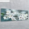 Часы настенные модульные «Весеннее цветение», 35 x 110 см фото 2
