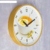 Часы настенные круглые Чай с лимоном, золотистый обод, 30х30 см фото 2