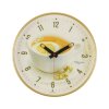 Часы настенные круглые Чай с лимоном, золотистый обод, 30х30 см фото 3