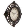 Часы настенные серия Жанна, витиеватые, ретро циферблат, коричневые, 35х4х фото 2