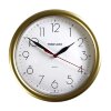 Часы настенные круглые Исток, d=24,5 см, золотистые фото 1