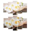 Часы настенные модульные «Камни и белые орхидеи», 80 x 140 см фото 2