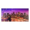 Часы настенные, серия: Город, на холсте Бруклинский мост, 40х76  см, микс фото 3