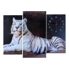 Часы настенные модульные «Белый тигр», 60 x 80 см фото 1