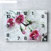 Часы настенные «Розовые гвоздики», 25 x 35 см фото 1