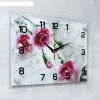 Часы настенные «Розовые гвоздики», 25 x 35 см фото 2