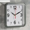 Часы настенные, серия: Классика 22х22 см, серые, плавный ход фото 2