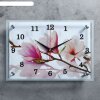 Часы настенные, серия: Цветы, Бело-сиреневые цветы, 25х35  см, микс фото 1