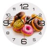 Часы настенные круглые Пончики, 24 см фото 1