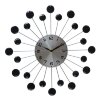 Часы настенные, серия: Ажур, Лучики, чёрные кристаллы, d=34 см микс фото 2