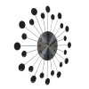 Часы настенные, серия: Ажур, Лучики, чёрные кристаллы, d=34 см микс фото 3