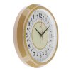 Часы настенные круглые Классика с узором, 30 см, обод бежевый фото 2