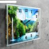 Часы настенные, серия: Природа, Горный водопад 25х35 см, микс фото 2