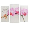 Часы настенные, серия: Цветы, модульные Розовые цветки орхидеи, 60х80 см,  фото 1