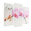 Часы настенные, серия: Цветы, модульные Розовые цветки орхидеи, 60х80 см,  фото 3