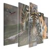 Часы настенные модульные «Тигр-хищник», 80 x 140 см фото 2