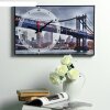 Часы настенные, серия: Город  Бруклинский Мост, 37х60  см, микс фото 3