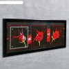 Часы-картина настенные, серия: Цветы, Три розы, 35х100  см, микс фото 2