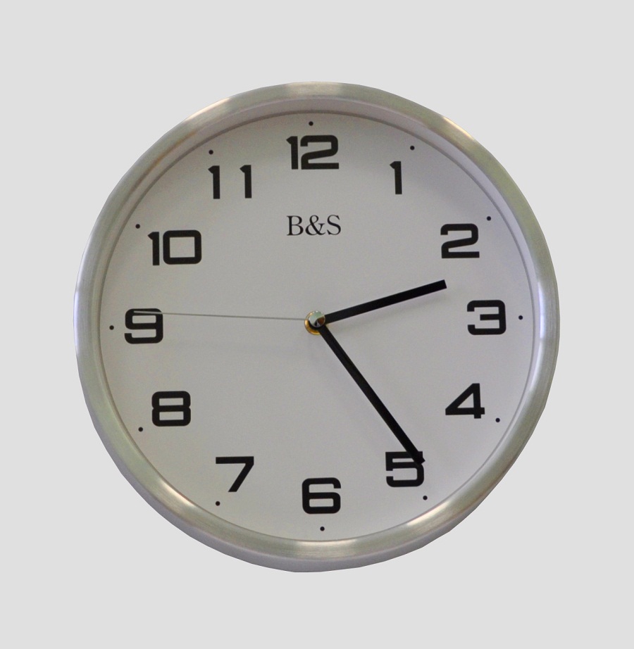Настенные часы из металла B&amp;S GW250 AWH фото 1