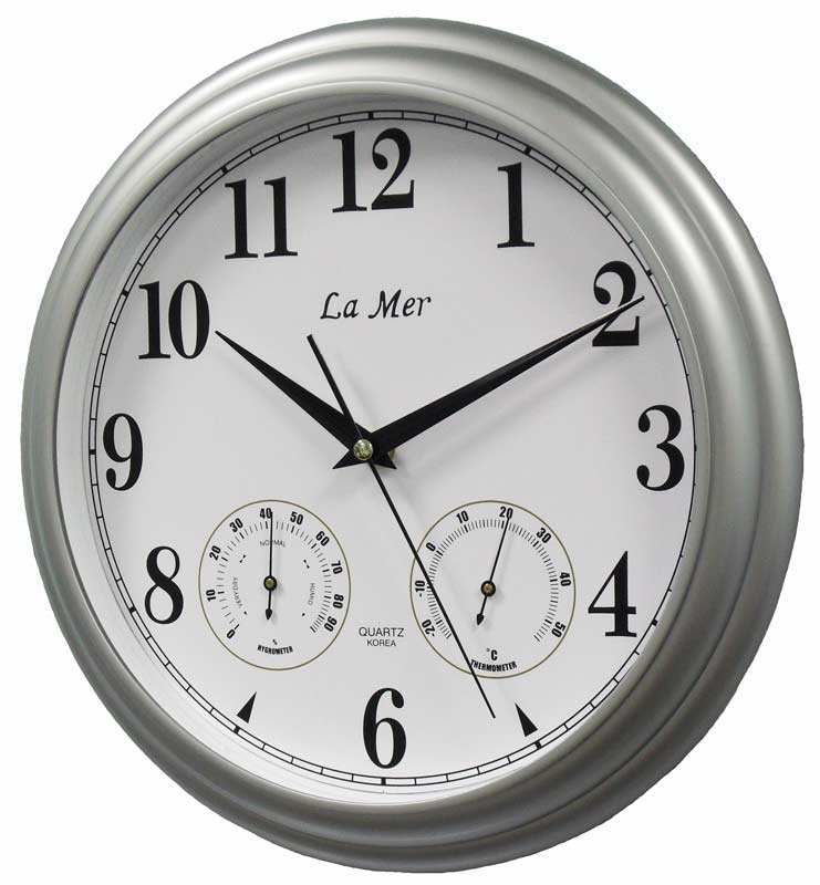 Настенные часы La Mer GD115 SILVER фото 1