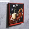 Часы настенные Ароматный кофе, квадратные, плавный ход фото 2