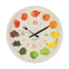 Часы настенные круглые Овощи и фрукты, белый обод, 30х30 см , микс фото 1